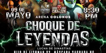 “Choque de Leyendas” sacudirá Cancún: Hijo de Fishman vs Máscara Sagrada NG en la Arena Colonos