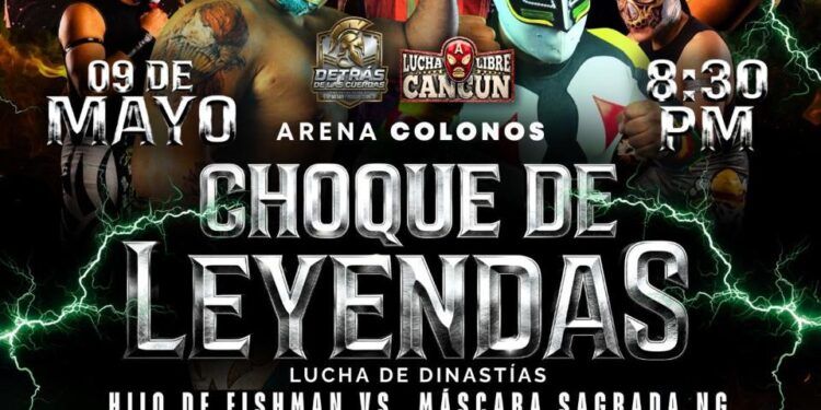 “Choque de Leyendas” sacudirá Cancún: Hijo de Fishman vs Máscara Sagrada NG en la Arena Colonos