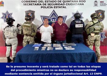 Capturan a dos presuntos narcomenudistas con droga en Cancún