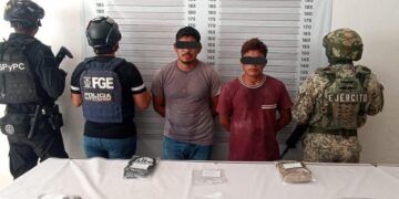 Caen dos presuntos narcomenudistas en Tulum con más de 78 dosis de droga
