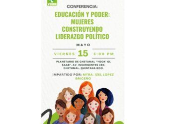 Renán Sánchez Tajonar invita a conferencia sobre liderazgo político de las mujeres