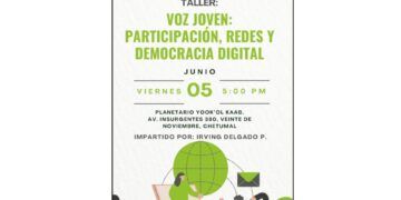 Renán Sánchez Tajonar invita a jóvenes de Quintana Roo al taller “Voz Joven: Participación, Redes y Democracia Digital”