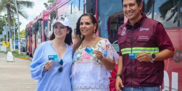 Chetumal recibe los primeros autobuses eléctricos Taruk; será la primera ciudad del país con este sistema: Mara Lezama