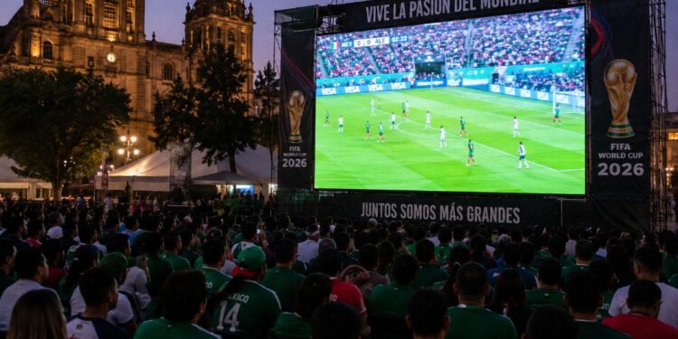 Pantallas gigantes del Mundial costarían millones a municipios y estados; gobiernos prefieren invertir en obra pública