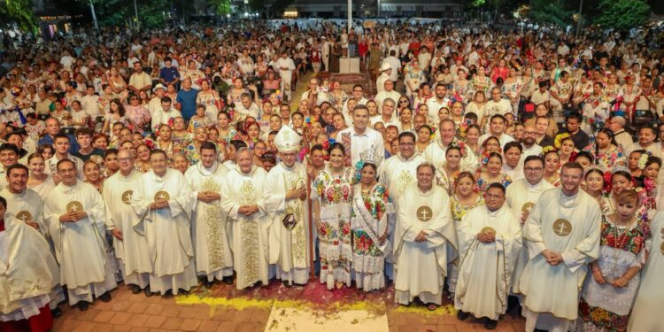 Con misa y tradicional vaquería concluye la Feria del Carmen 2026 en Playa del Carmen