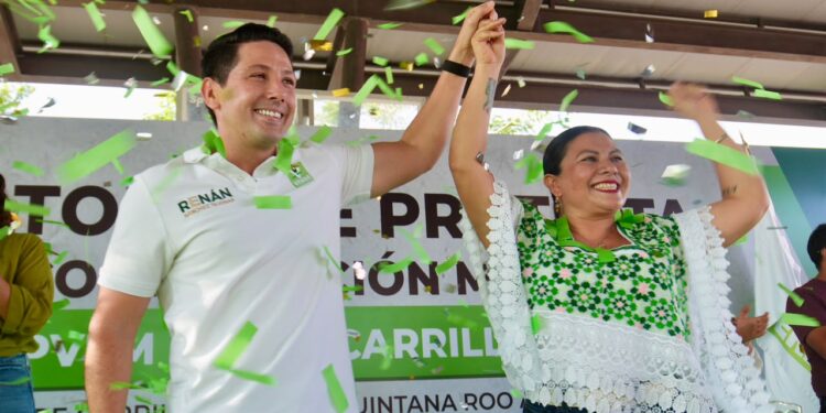 Renán Sánchez toma protesta a nuevo Comité Municipal del Partido Verde en Felipe Carrillo Puerto