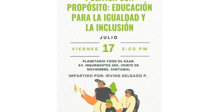 Invita Renán Sánchez a curso sobre igualdad, inclusión y participación ciudadana en Chetumal