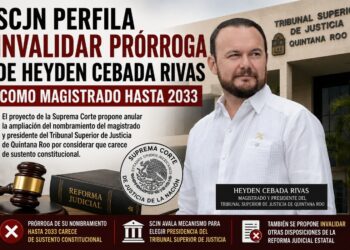 SCJN perfila invalidar prórroga de Heyden Cebada Rivas como magistrado hasta 2033