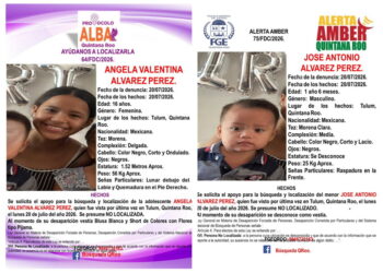 Buscan a dos menores desaparecidos en Tulum; investigan posible sustracción familiar
