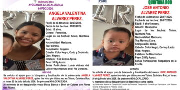 Buscan a dos menores desaparecidos en Tulum; investigan posible sustracción familiar