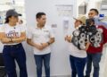 Estefanía Mercado y Renán Sánchez visitan la clínica municipal «Salud Sin Tanto Choro» de la colonia Zalzil Ha