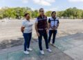 Diego Castañón supervisa rehabilitación de cancha de futbol 11 en Tulum