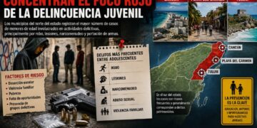 Cancún, Playa del Carmen y Tulum concentran el foco rojo de la delincuencia juvenil en Quintana Roo