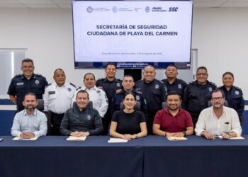 Estefanía Mercado impulsa retiro digno para policías con años de servicio en Playa del Carmen