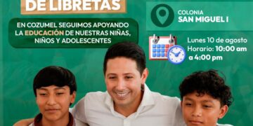 Arranca en Cozumel entrega gratuita de kits escolares impulsada por Renán Sánchez