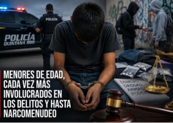 Adolescentes, cada vez más involucrados en delitos y narcomenudeo en Quintana Roo
