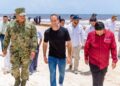 Tulum refuerza estrategia nacional contra el sargazo; autoridades revisan acciones en playas