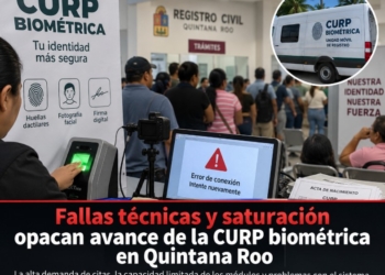 Saturación pone a prueba implementación de CURP biométrica en Quintana Roo