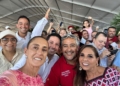 Renán Sánchez cierra filas con Sheinbaum y Mara Lezama durante visita presidencial a Cancún