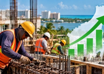 Repunta 17.7 % el empleo en la construcción de Quintana Roo durante agosto