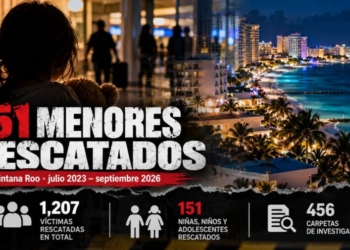Bajo la sombra del turismo: rescatan a 151 menores víctimas de trata en Quintana Roo